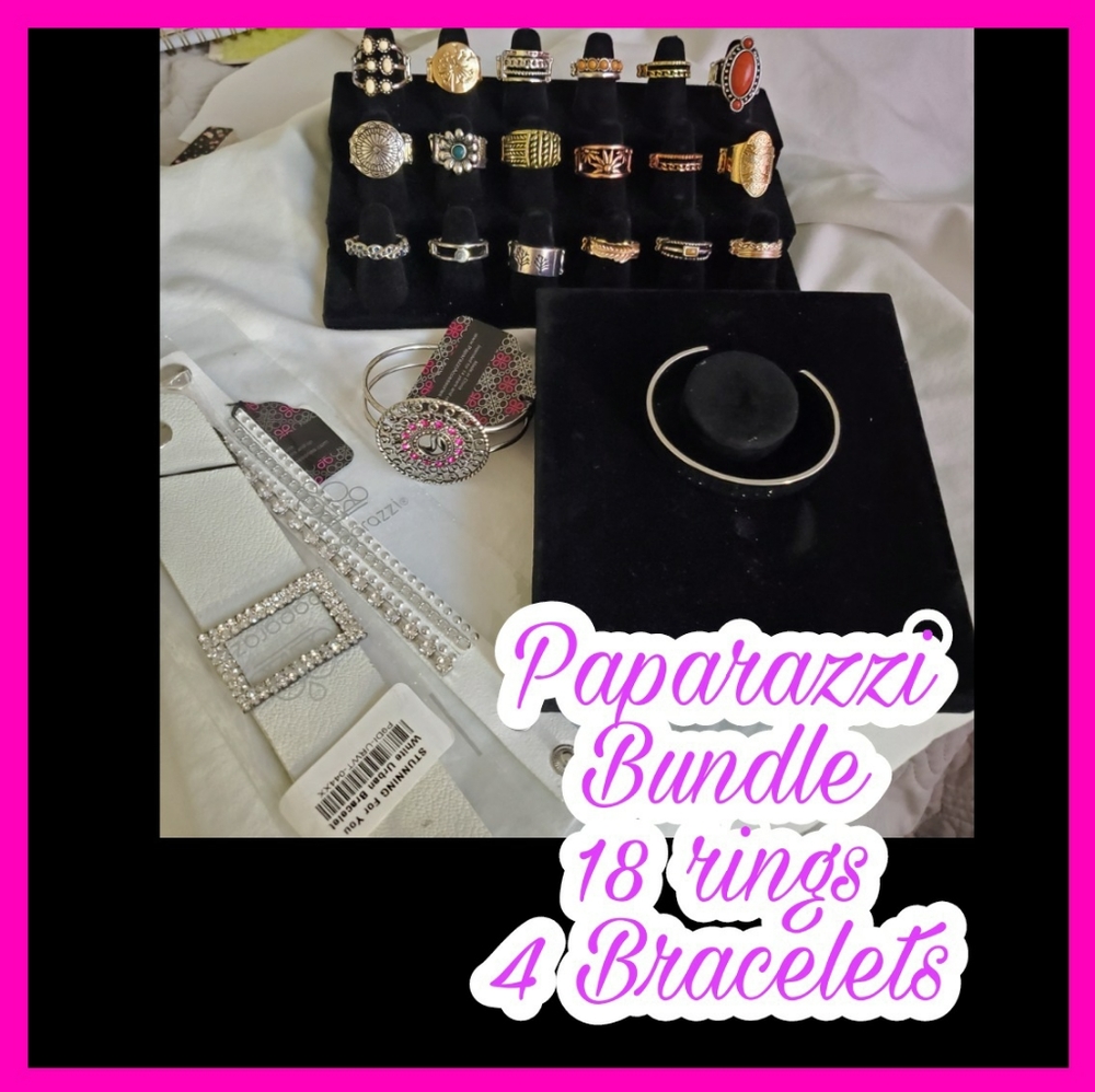 💗Paparazzi Bundle💗 18 Rings/4 Bracelets